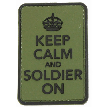 PVC nášivka Keep Calm and Soldier on