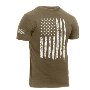 Tričko Distressed US Flag Athletic Fit, Rothco