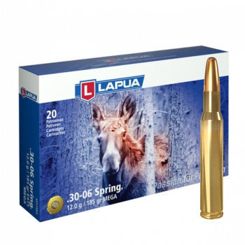 Náboje Lapua .30-06 MEGA, E415, SP, 12,00 g, 185 gr, 20 ks