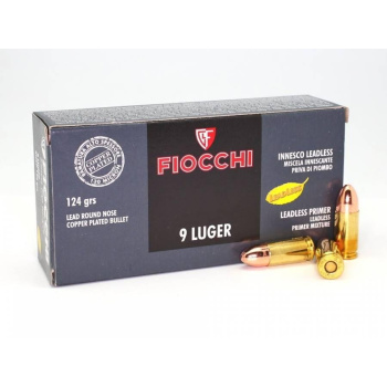 Pistolové náboje 9 mm Luger RNCP LL, 50ks, Fiocchi