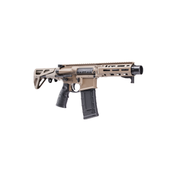 Samonabíjecí puška Daniel Defense DDM4 PDW SBR, 300 AAC Blackout, 7″, FDE