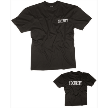 Oboustranné tričko Security, Mil-Tec, černé