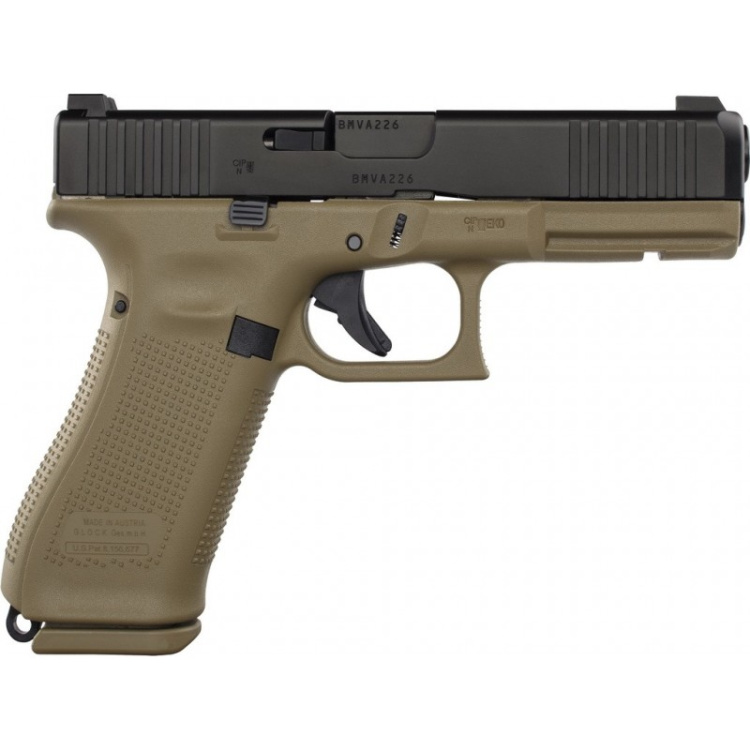 Pistole Glock 17, 9 mm Luger - GEN5, Coyote, FS