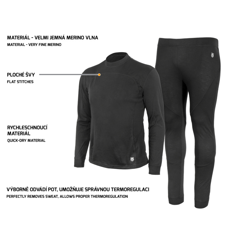 Funkční prádlo Merino Underwear, Bennon