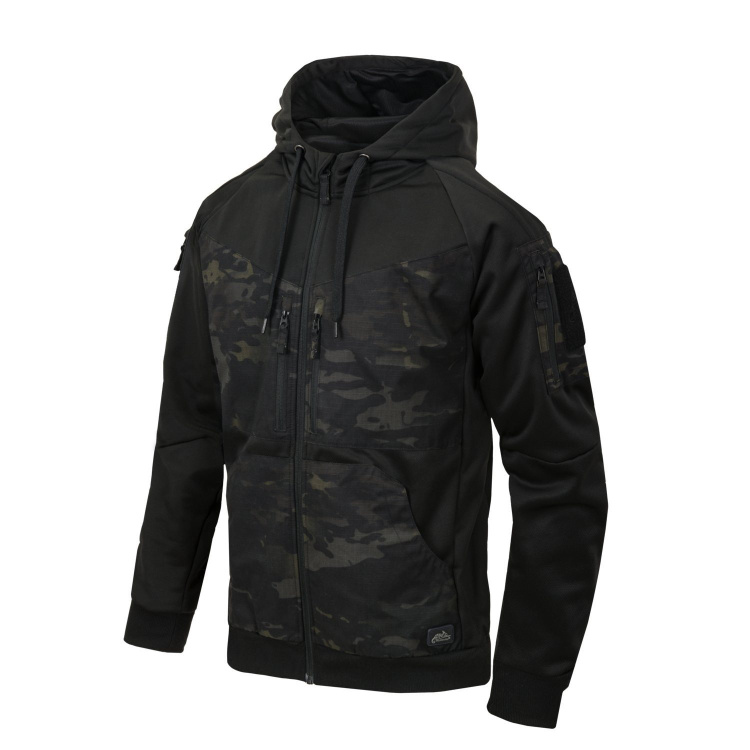 Mikina Rogue Hoodie Full Zip, černá, Helikon