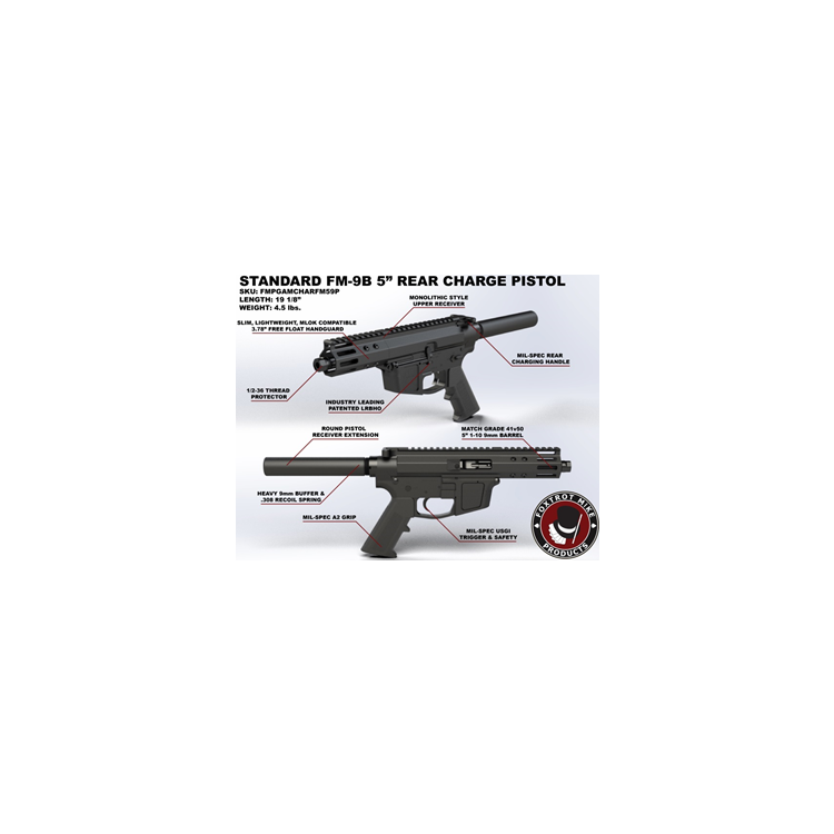 Samonabíjecí pistole FM Products FM-9, 9 mm Luger, 5″