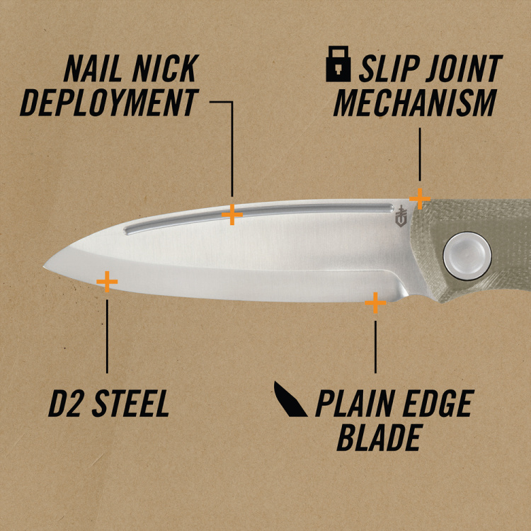 Zavírací nůž Mansfield Micarta, Gerber