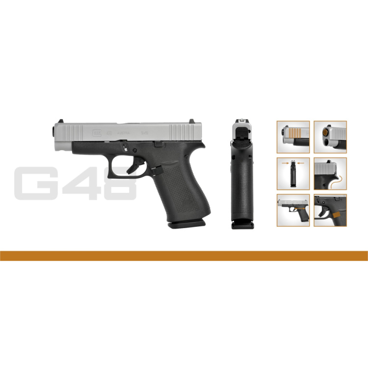 Pistole Glock 48, 9 mm Luger, Gen5