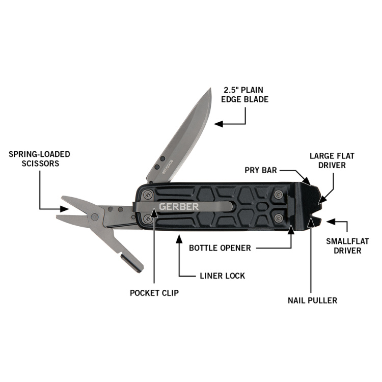 Multitool Lockdown Slim Pry, Gerber