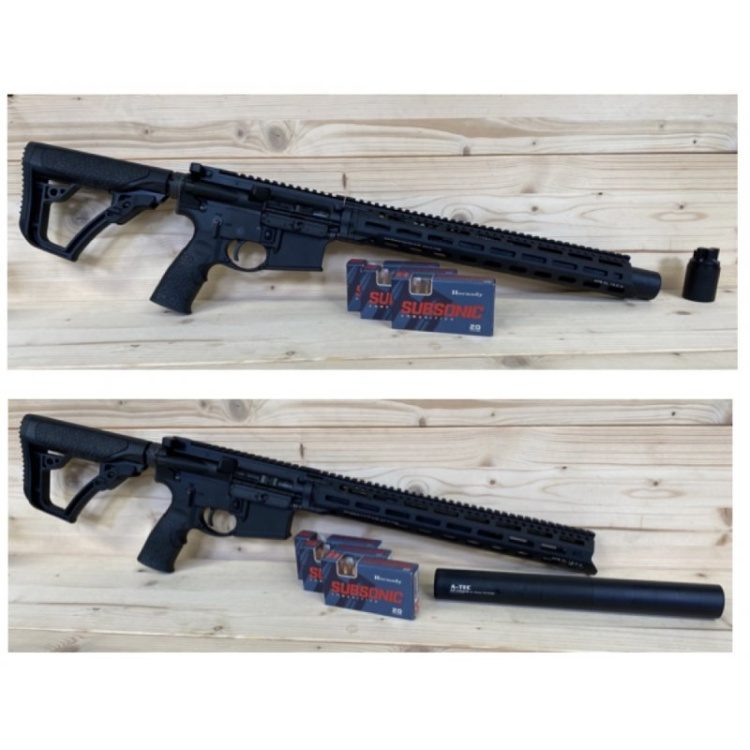 Tlumič A-TEC, AR Integral DD Blackout, Ráže: .300 AAC Blackout, modulový, závit 5/8&quot;-24