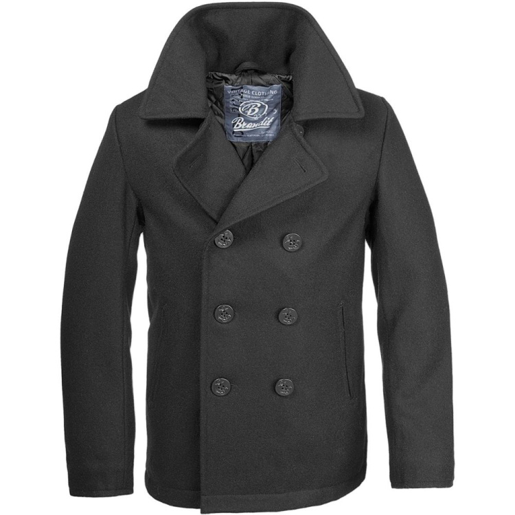 Pánský kabát Pea Coat, Brandit - Pánský kabát Brandit Pea Coat